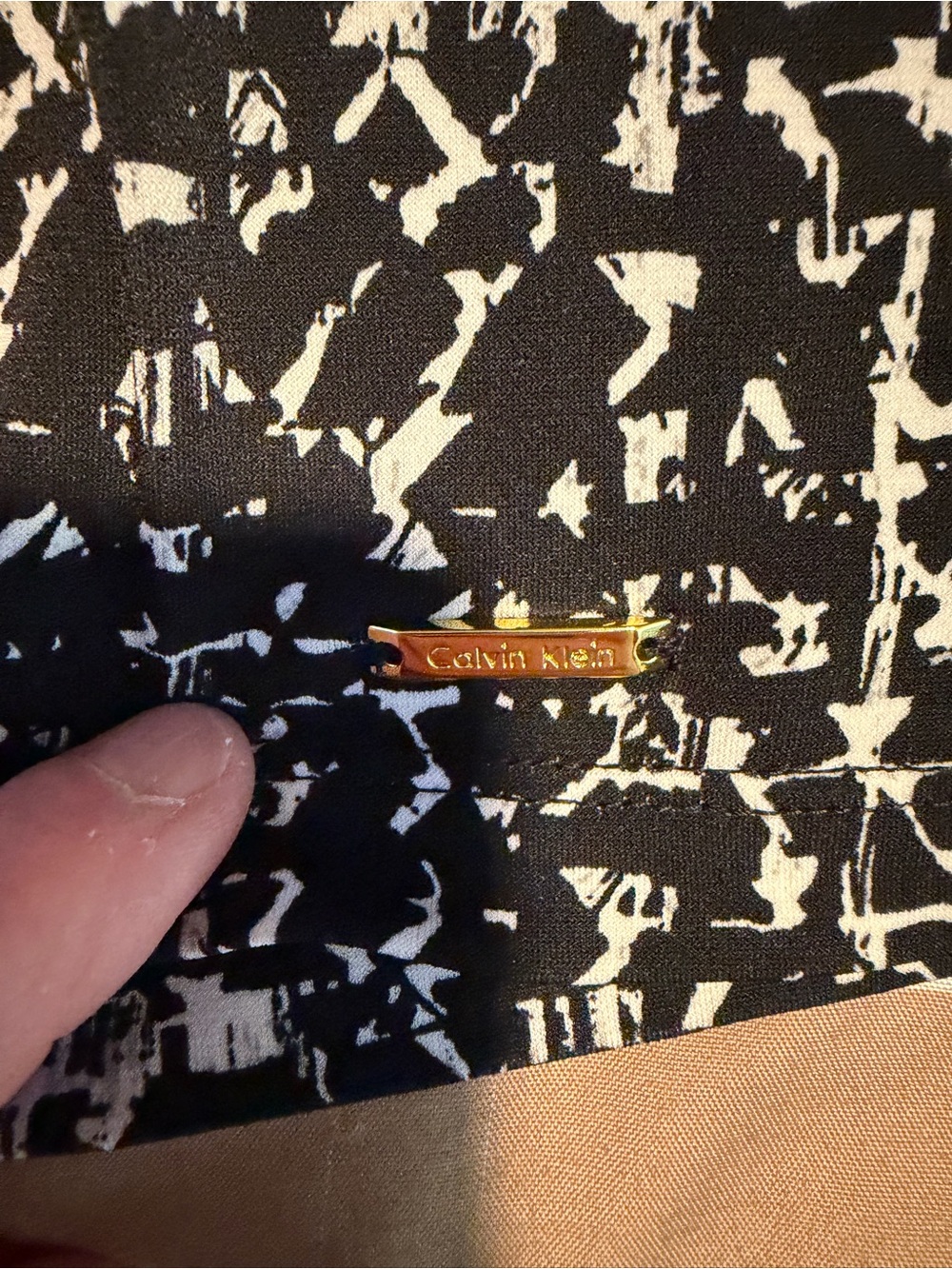 Calvin Klein Black & White Printed Women's Sleeveless top - 1x - Picture 3 of 7